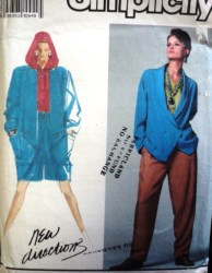 7108 Simplicity BAG BOTTOMS, TOP HOOD OR NOT, JACKET C HORN PATTERN 16-20 or 6-14 choice